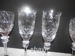 Vintage 6 Rogaska Crystal GALLIA 7.75 Wine 2 Champagne Glasses Candle Votive