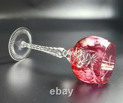 Vintage 8 1/4 Tall Cranberry Hock Wine Traube by NACHTMANN