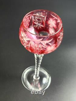 Vintage 8 1/4 Tall Cranberry Hock Wine Traube by NACHTMANN