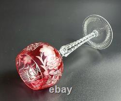 Vintage 8 1/4 Tall Cranberry Hock Wine Traube by NACHTMANN