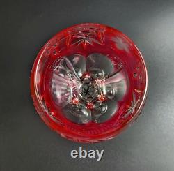 Vintage 8 1/4 Tall Cranberry Hock Wine Traube by NACHTMANN