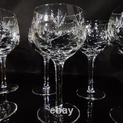 Vintage 8 Gorham Bamberg Crystal Claret Wine Or Water Glasses 7 1/4 Tall