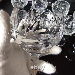 Vintage 8 Gorham Bamberg Crystal Claret Wine Or Water Glasses 7 1/4 Tall