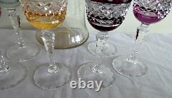 Vintage 8 Piece Nachtmann Echt Bleikristall Crystal Wine Glasses With Decanter