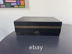 Vintage 90s Rosenthal x Versace Medusa Lumiere red wine glasses NEW in box