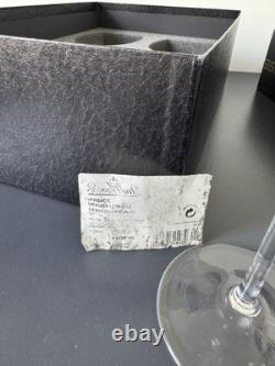 Vintage 90s Rosenthal x Versace Medusa Lumiere red wine glasses NEW in box