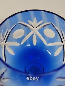 Vintage 9135264 Überfang-römer Set Of 3 Wine Glasses Blue Clear Stemmed