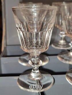 Vintage 9 Piece Steuben Wine Glasses 4.5 Inch