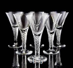 Vintage Air Twist Stem Wine Goblet Glasses, Set of (7), Made in Portugal 8.5