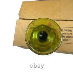 Vintage Anchor Hocking Avocado Goblets Wine Glasses Set Of 16 15.5oz 6 Tall 4D