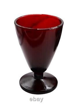 Vintage Anchor Hocking Royal Ruby Wine Glasses Set of 10