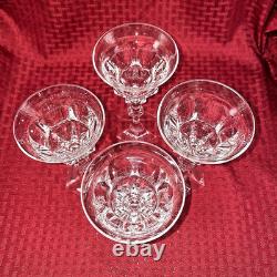 Vintage And Elegant Moser Diplomate Red Wine Glasses Set Of Four
