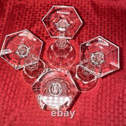 Vintage And Elegant Moser Diplomate Red Wine Glasses Set Of Four