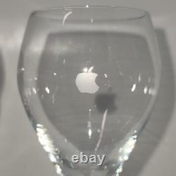 Vintage Apple Rastal Lead Crystal Wine Goblet Set of 4 Billion Dollar 1982 RARE