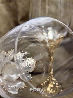 Vintage Arthur Court Grape Vine Wine Glasses