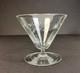 Vintage Atomic Starburst 4 Oz. Crystal Martini with Low Stem Fine Wine Glass 1940s