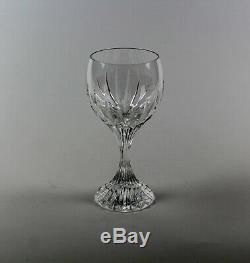 Vintage BACCARAT Crystal MASSENA Pattern 5 7/8 BORDEAUX WINE GLASSES SET OF 7