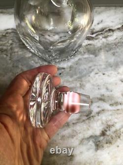 Vintage BACCARAT Whiskey Wine Clear GLASS DECANTER Made In France 11 In