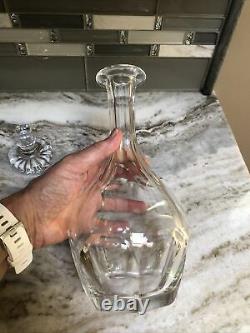 Vintage BACCARAT Whiskey Wine Clear GLASS DECANTER Made In France 11 In