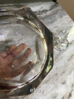 Vintage BACCARAT Whiskey Wine Clear GLASS DECANTER Made In France 11 In