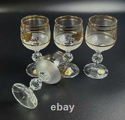 Vintage BOC47 by BOHEMIA CRYSTA Wine Glasses & Decanter SetL-CRYSTALEX