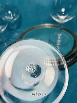 Vintage Baccarat Crystal Rabelais Claret Wine Glasses-set of 6