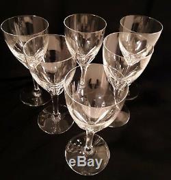 Vintage Baccarat Crystal ST REMY (1878-) Set of 6 Claret Wine Glasses 7 5/8