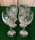 Vintage Baccarat France Crystal Water Goblet Wine Glasses 7 Prestine Condition