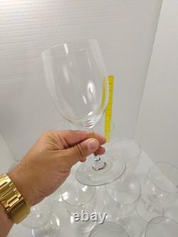 Vintage Baccarat France Crystal Wine Glasses Set Of 12 pcs 7in Tall