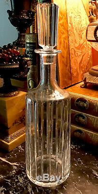 Vintage Baccarat Harmonie Crystal Round Whiskey Wine Decanter