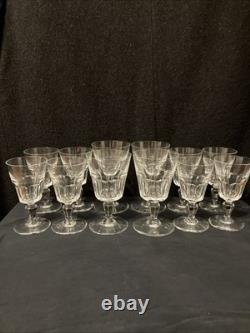 Vintage Baccarat Missouri Crystal Wine Water Goblet Glass Cordial France Lot 11