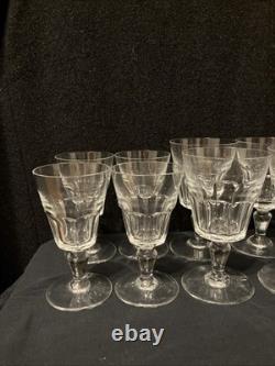 Vintage Baccarat Missouri Crystal Wine Water Goblet Glass Cordial France Lot 11