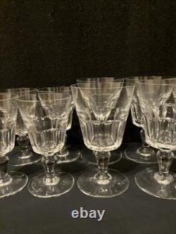 Vintage Baccarat Missouri Crystal Wine Water Goblet Glass Cordial France Lot 11