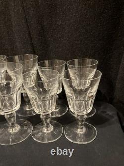 Vintage Baccarat Missouri Crystal Wine Water Goblet Glass Cordial France Lot 11