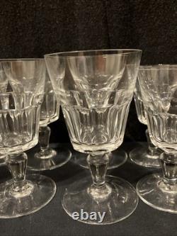 Vintage Baccarat Missouri Crystal Wine Water Goblet Glass Cordial France Lot 11