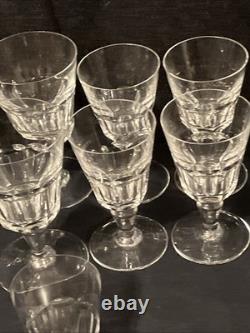 Vintage Baccarat Missouri Crystal Wine Water Goblet Glass Cordial France Lot 11