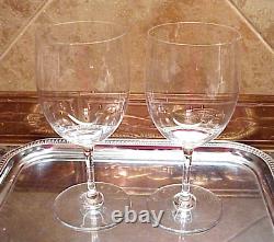 Vintage Baccarat Perfection Water Goblets (2) Wine Glasses Plain 7 1/8 T France