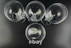 Vintage Bacchante (Frosted Nude Stem) by Bayel Wine Glasses Set of 4