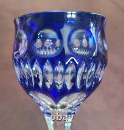 Vintage Barthmann Leaded Crystal 5 In Wine Glasses Cut-to-Clear Set of 11 Rare