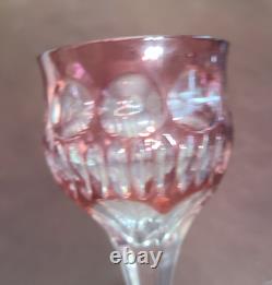 Vintage Barthmann Leaded Crystal 5 In Wine Glasses Cut-to-Clear Set of 11 Rare