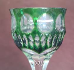 Vintage Barthmann Leaded Crystal 5 In Wine Glasses Cut-to-Clear Set of 11 Rare