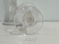 Vintage Bayel Crystal Pair of Glasses with Bacchus Stems