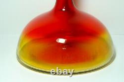 Vintage Blenko Amberina Glass Decanter with Stopper