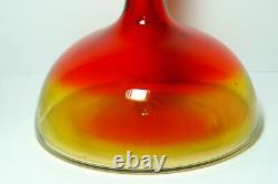 Vintage Blenko Amberina Glass Decanter with Stopper