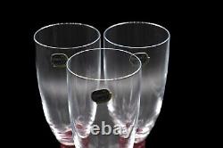 Vintage Bohemia Crystal Wine Glasses with Original Box Set of 3