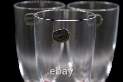Vintage Bohemia Crystal Wine Glasses with Original Box Set of 3