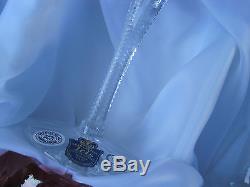 Vintage Bohemia Hand Cut Gold Ruby Cased Crystal Wine Glass 8 Oz 6 Pc Mint Nib
