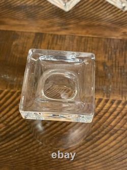 Vintage Cambridge Square Wine Glasses Set Of 5 Square Bottom MCM Glass