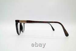 Vintage Cazal 331 Wine Red Black Gold Oval Glasses Frames Eyeglasses NOS