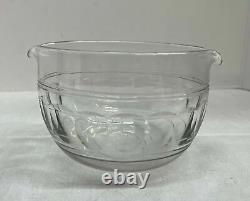 Vintage Clear Glass Wine Glass Rinser Cooler C. 1840-1860